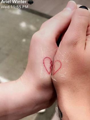 ariel winter and her boyfriend get matching tattoos nova 969 ariel winter and her boyfriend get matching tattoos nova 969