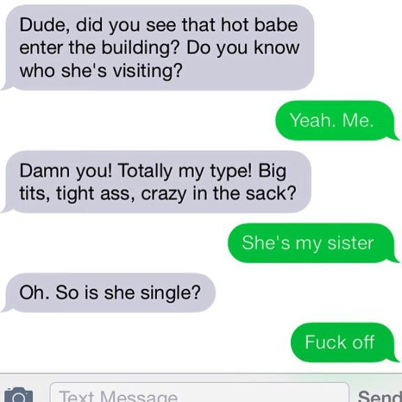What would you do if you received this inappropriate text from a neighbour?