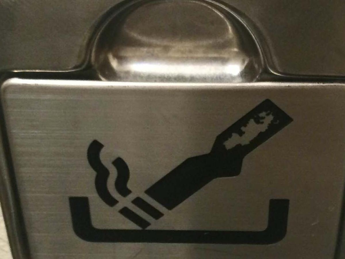 Why they always still have ashtrays on planes Nova 100