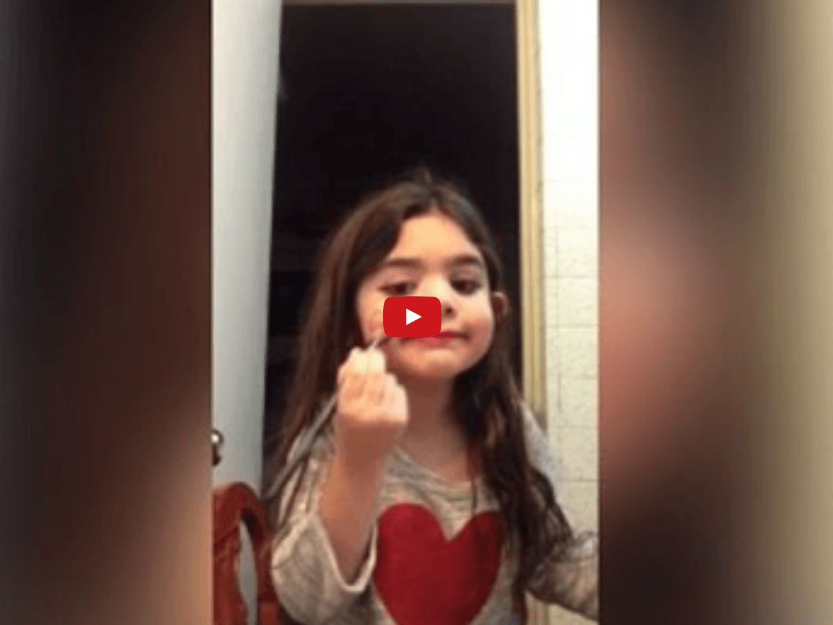 Little Girls Makeup Video Goes Viral Sparks Outrage