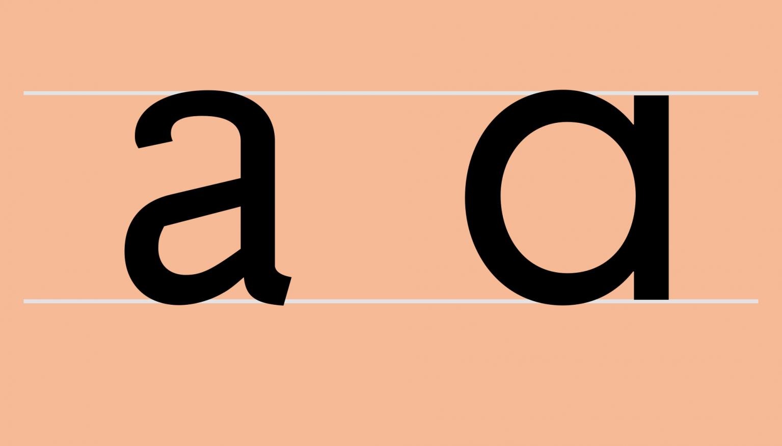 Why There Are Two Different Looking A s In The English Language Nova 1069