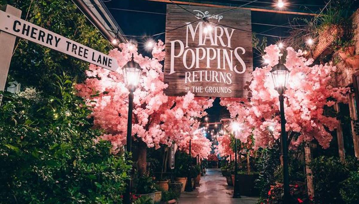 The Grounds of Alexandria transformed into ‘Cherry Tree Lane’ from Mary