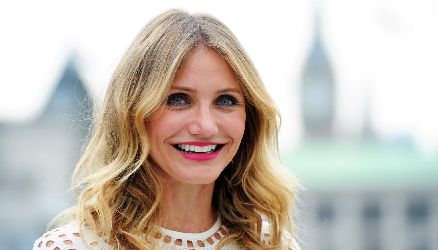 cameron diaz pictured in rare intimate snap with husband benji
