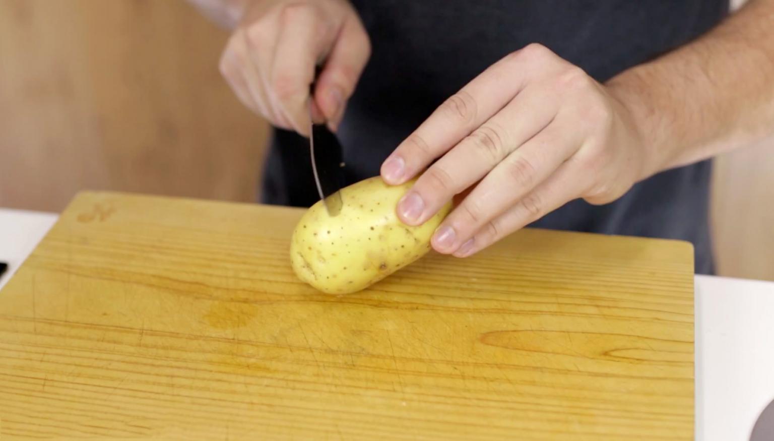 Peeling potatoes with steam фото 73