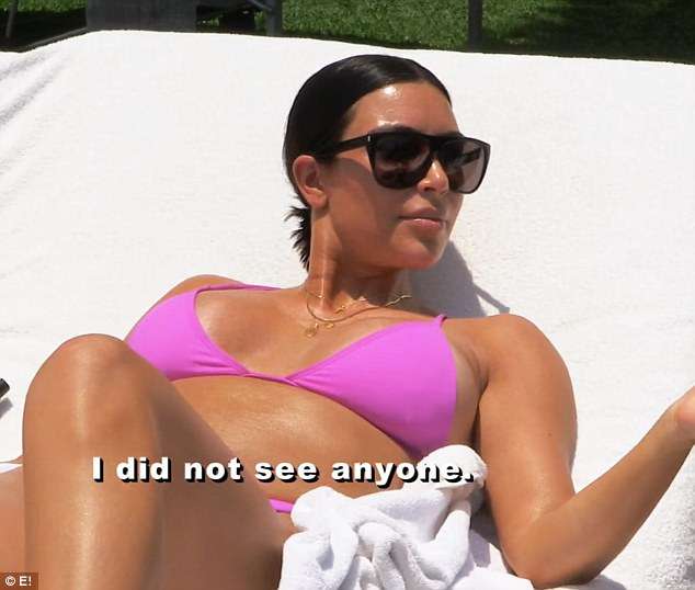 pics Kardashian unflattering bikini Small tit cum shot