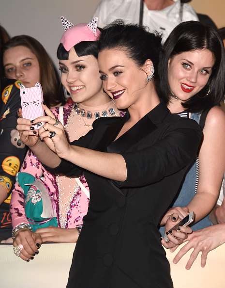 Katy Perry met her identical twin last night