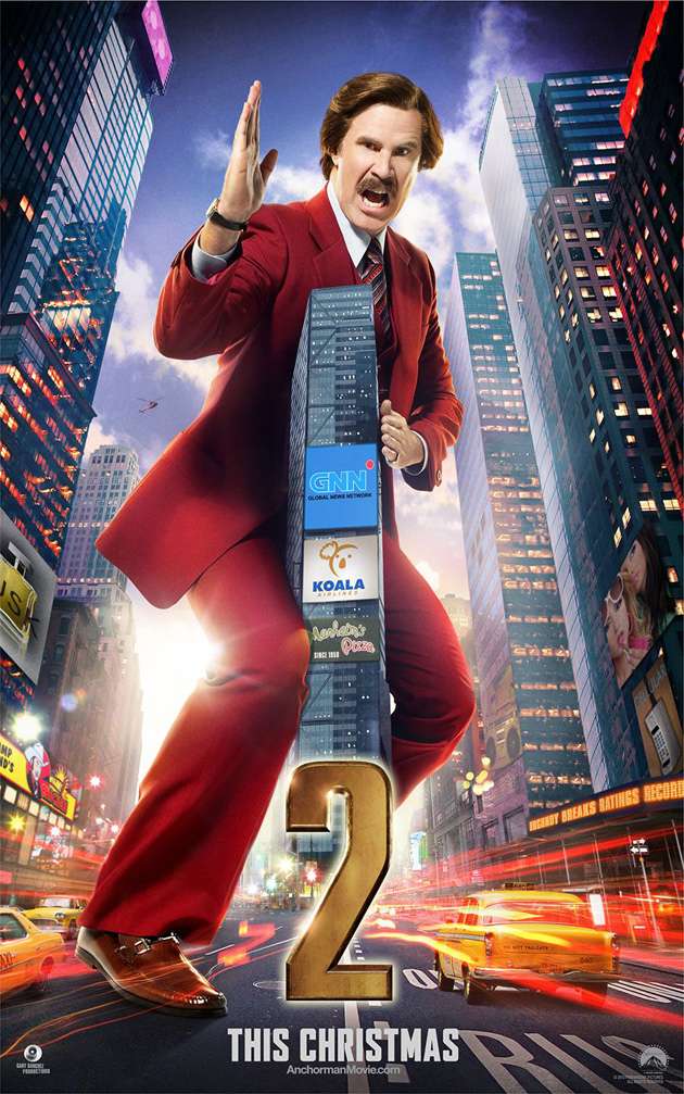 Anchorman 2 Posters News Team Take Over Nyc Nova 969