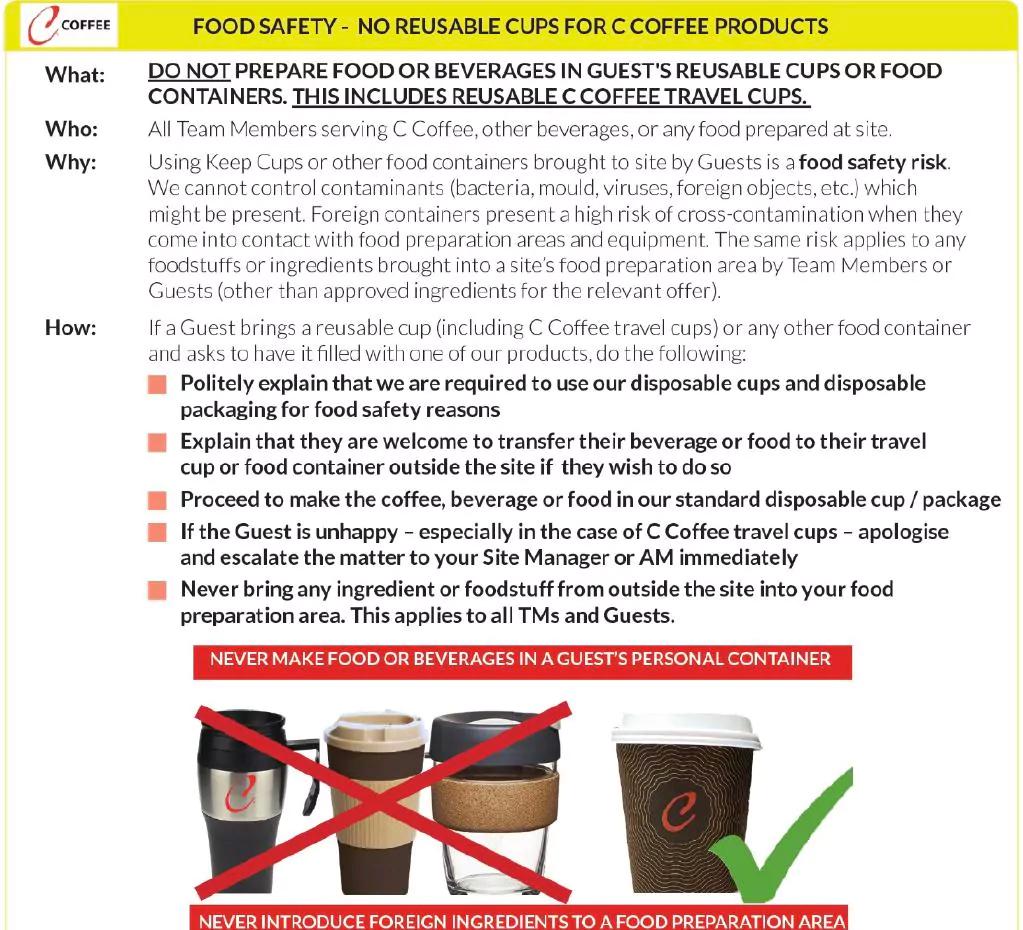 Popular Convenience Stores BAN Reusable Coffee Cups FIVEaa