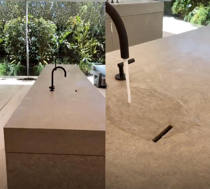 The Mystery Of Kim K's Unbelievably Boujee 'No Sink' Sink Has Been