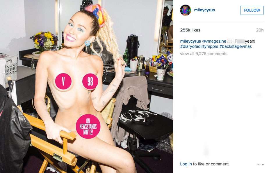 Miley Cyrus Gets Her Drag On—Goes Totally Naked For V 
