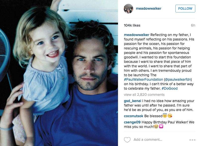 Paul Walker’s 16yearold daughter does something pretty amazing to