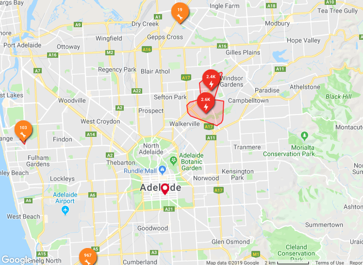Thousands Of Adelaide Properties Are Without Power Right Now FIVEaa