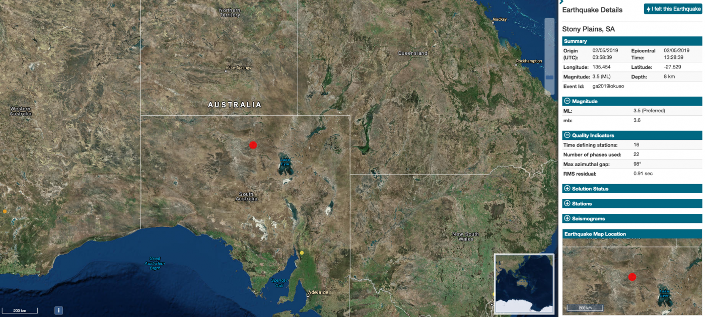 Earthquakes ga