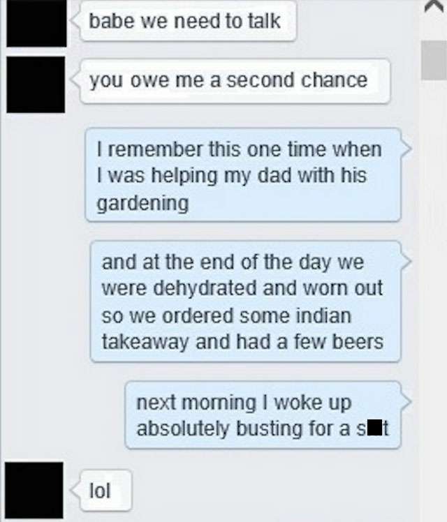 BURN. Guy's response to ex's message has gone viral