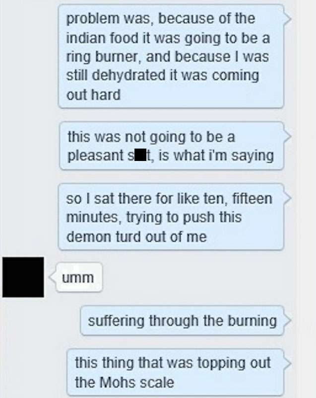 BURN. Guy's response to ex's message has gone viral