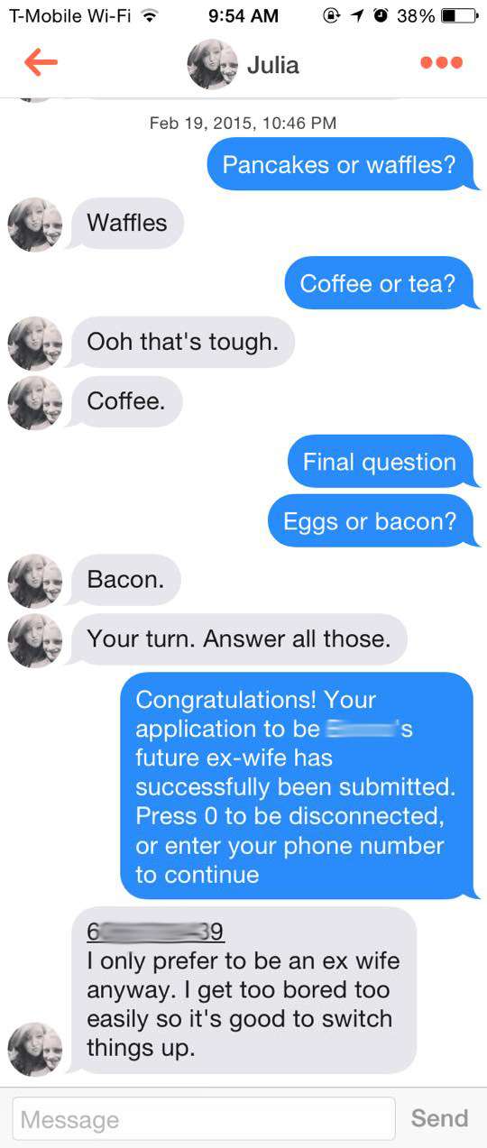 Hookup lines on tinder